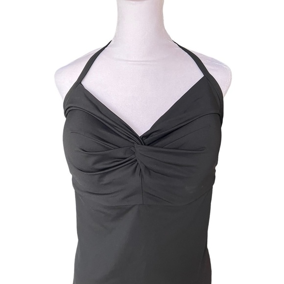 Athleta - NWT Hampton Bra Cup Tankini Halter Tie Neck Black Swim Top Sz 40D/DD - Picture 6 of 10